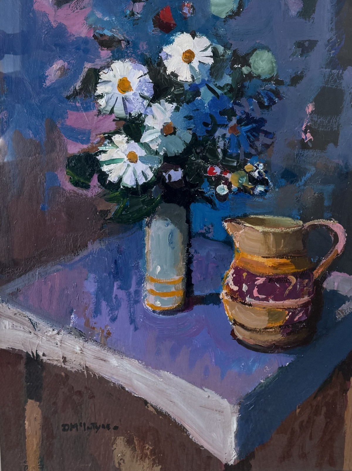 Flowers on Purple